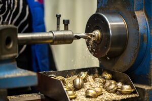 Adjust the tailstock on a lathe