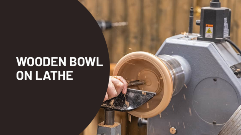 Wooden Bowl on Lathe