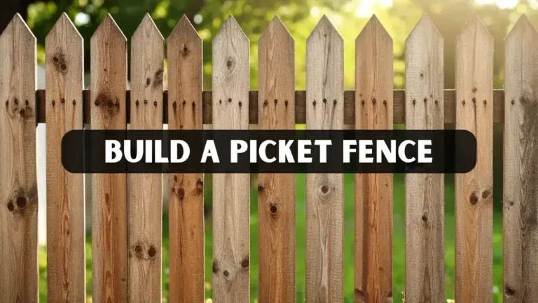 Build a Picket Fence
