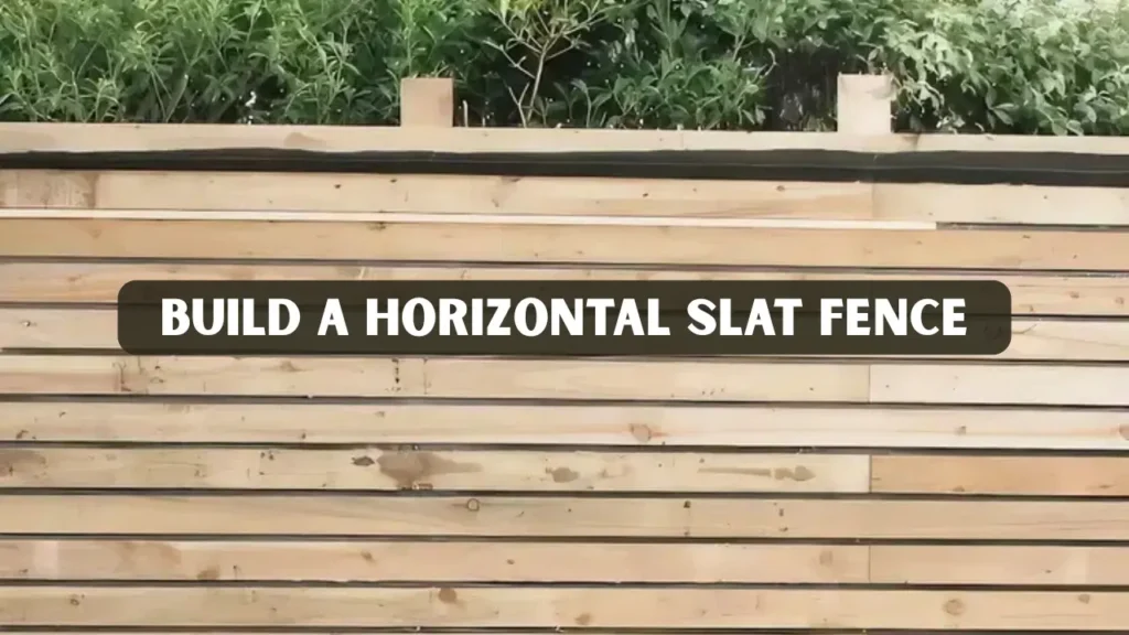 Horizontal Slat Fence