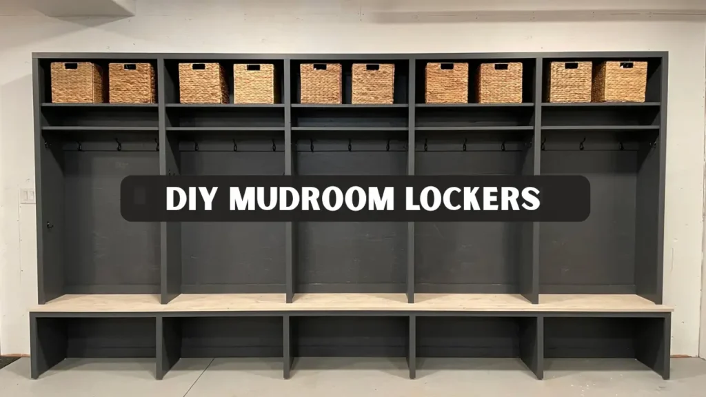 DIY Mudroom Lockers With Doors