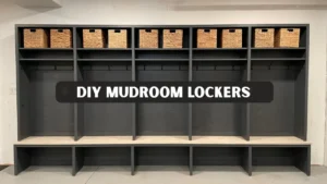DIY Mudroom Lockers With Doors